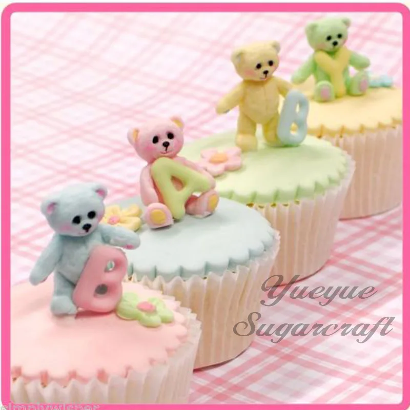 Yueyue Sugarcraft Мини силиконовая форма Медведь для помадки инструменты украшения