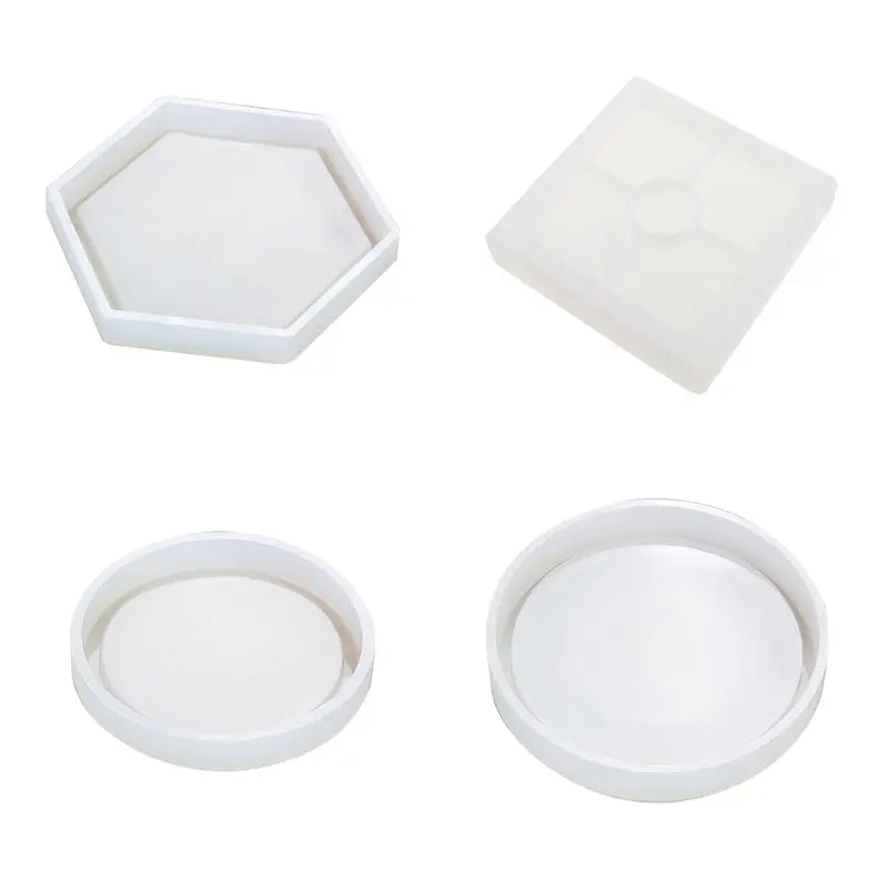 

DIY Crystal Epoxy Mould Irregular Plate Molds High Mirror Handmade Coaster Mold