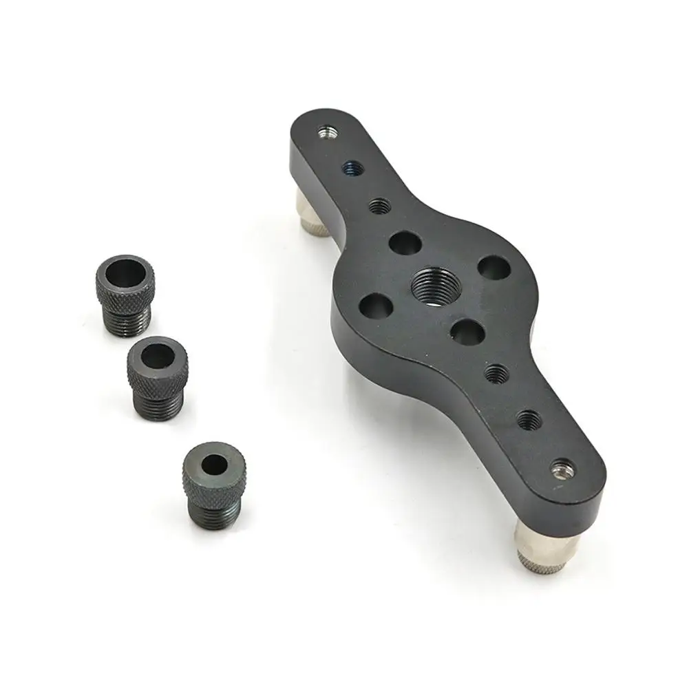 Dowel Drill Guide 5.51inch Aluminum Alloy 3 Holes Woodworking Bit Jig Positioner Locator Craft Hand Tool | Инструменты