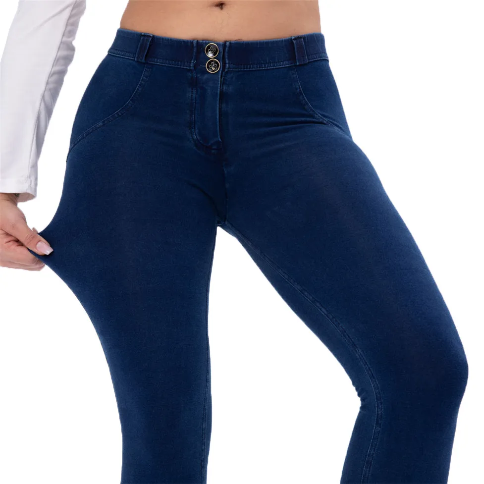 

2021 Jeans for Women Skinny Push up Jeans Slim Fit Femme Mid Rise Fitness Shapewear Girls Denim Fashion Booty Control Sexy
