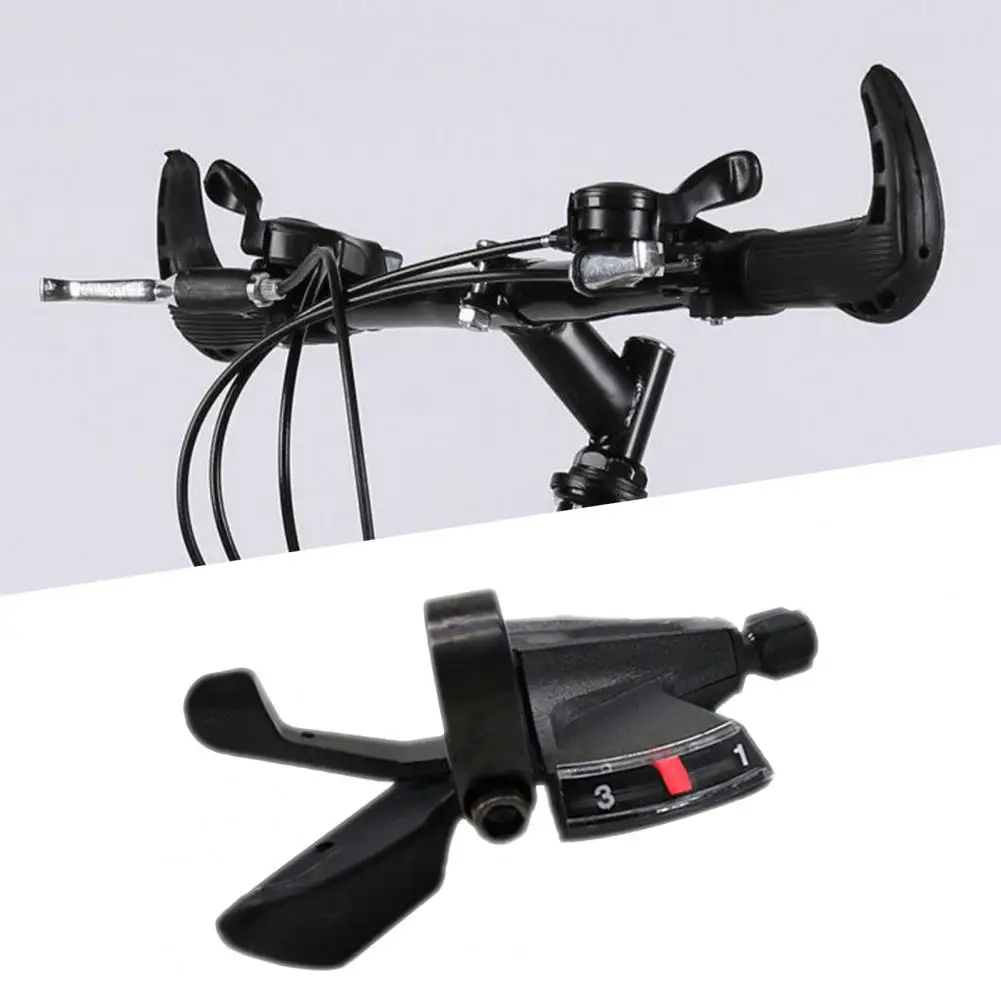 

Shift lever left 3-speed easy to install ABS mountain bike trigger transmission suitable for bicycles
