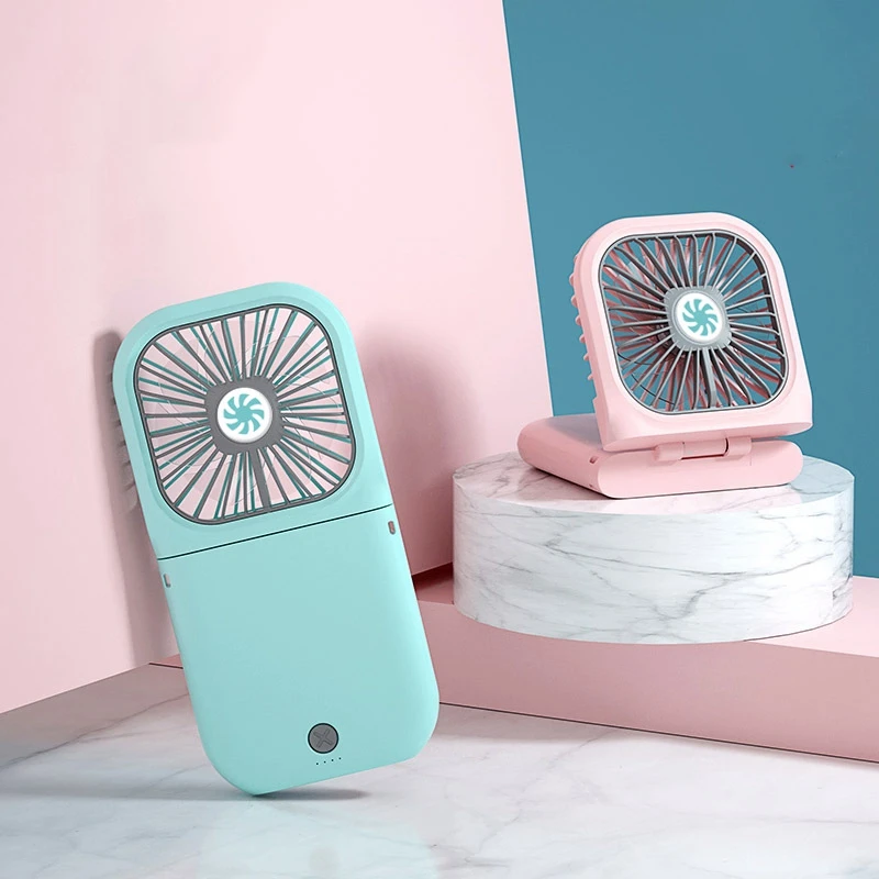 

Portable Hanging Neck Fan USB Rechargeable Mini Folding Fan Outdoor Handheld Air Conditioner Travel Cooler