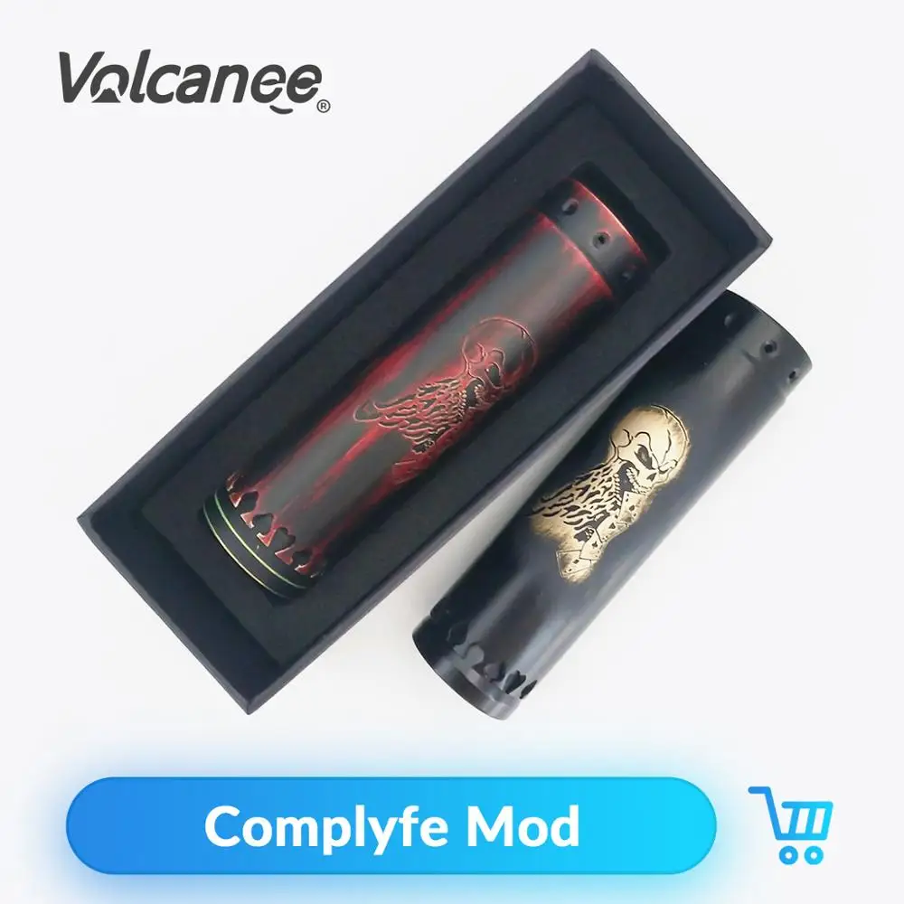 Классический Mech Mod 510 Thread Volcanee Complyfe диаметр 25 мм с питанием от батареи 18650