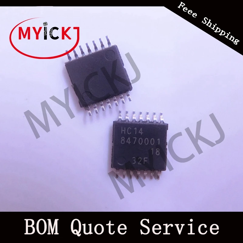 74HC14PW 10 шт. шестигранные SCHMITT TRIGGER инверторы TSSOP14 IC чип|Светодиодные чипы| |