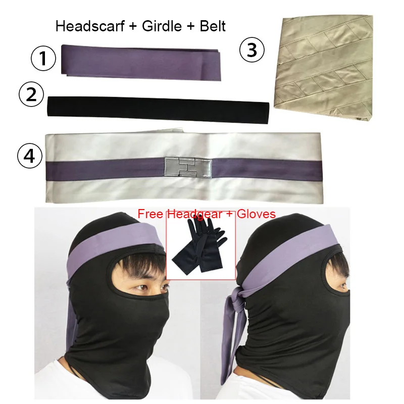 

Anime Akatsuki Mask Man Uchiha Obito Cosplay Costumes Tobi Uniform Accessories Set Women and Men Full Set