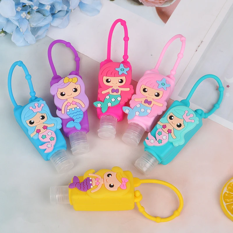 30ml Embossed Cute Colored Cartoon Owl Shape Silicone Mini Hand Sanitizer Detachable Cover Travel Portable Refillable Bottle | Дом и сад