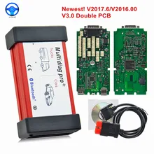 2021 Multidiag Pro+ 2016.R1 Bluetooth V3.0 Double Board NEC Relays OBD OBD2 Car Diagnostic Scanner Tool For Cars/Trucks Full Set