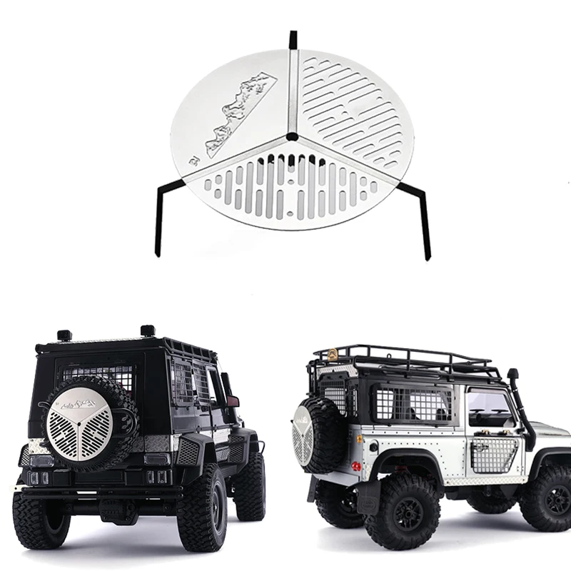 

DJC 1/12 MN D90 G500 Stainless Steel Spare Wheel Tire Holder RC4WD Crawler Car Upgrade Spare Parts Accessories brinquedos menino