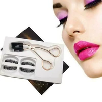 quantum magnetic lashes applicator curler with no glue reusable false eyelashes self adhesive magnetic false eyelashes
