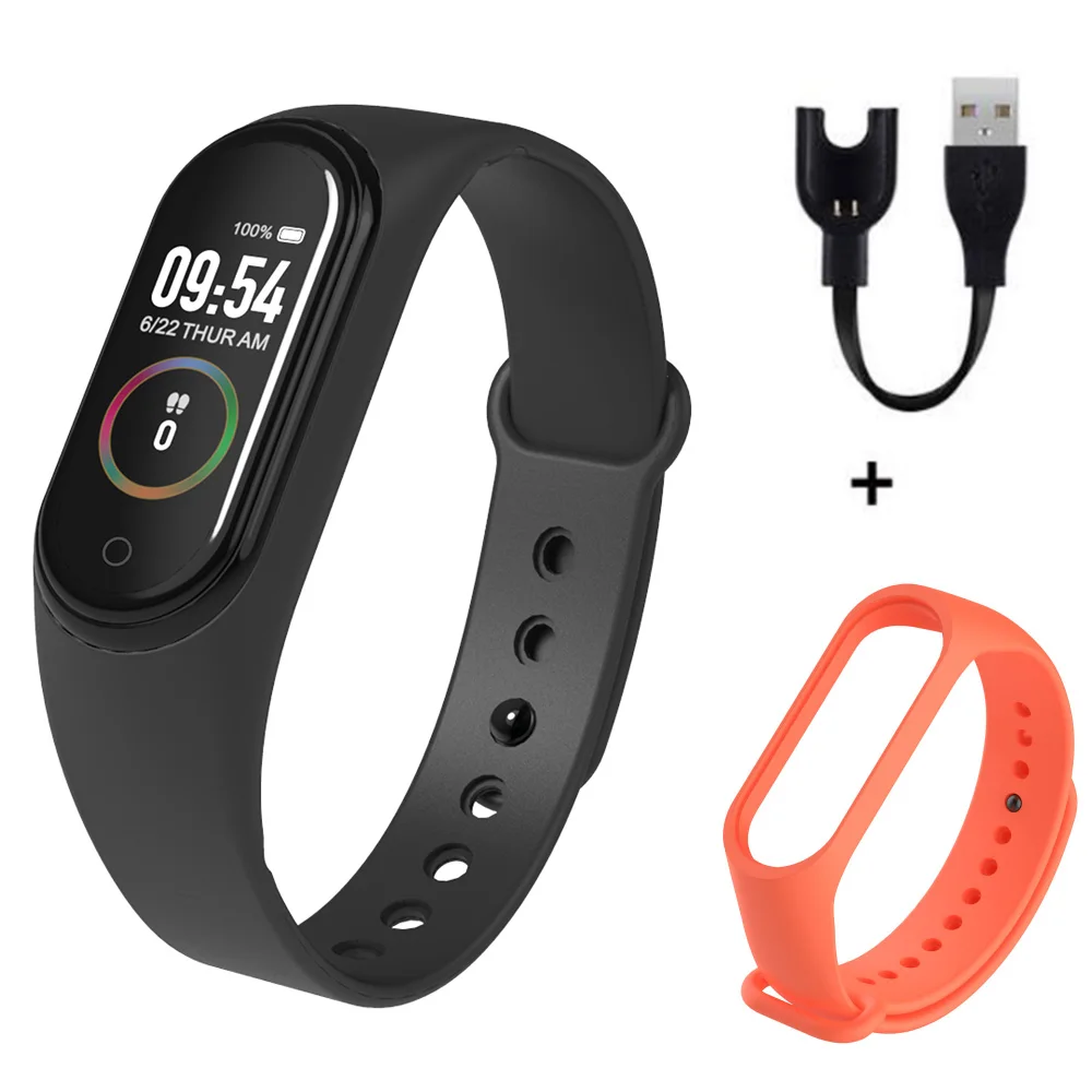 H 20 шт./лот M4 браслет Smartband браслет часы монитор сердечного ритма фитнес трекер Спорт 4 активности Android Ios - Цвет: H