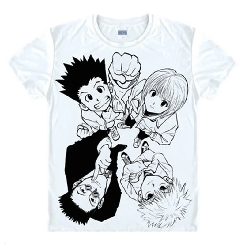 Футболка Hunter X GON FREECSS hisoka футболка для косплея Kurapika Killua Zoldyck аниме Hunter|Мужские