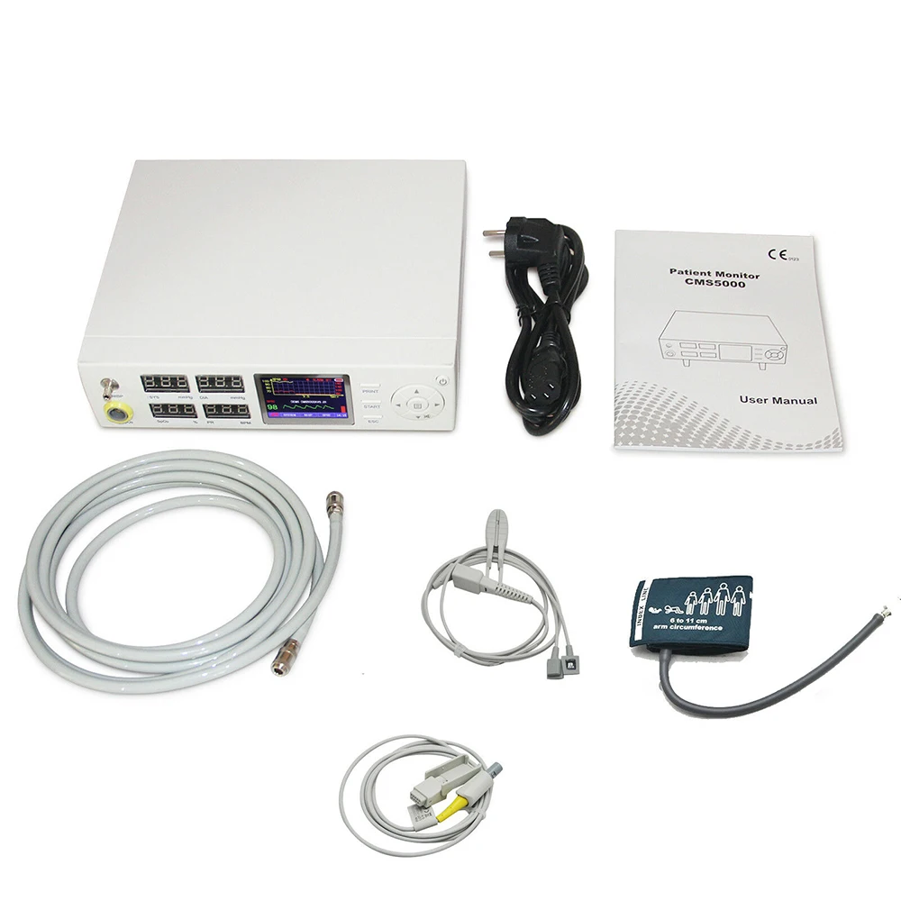 CMS5000 VET цифровой Ветеринарный монитор для контроля за состоянием с Портативный