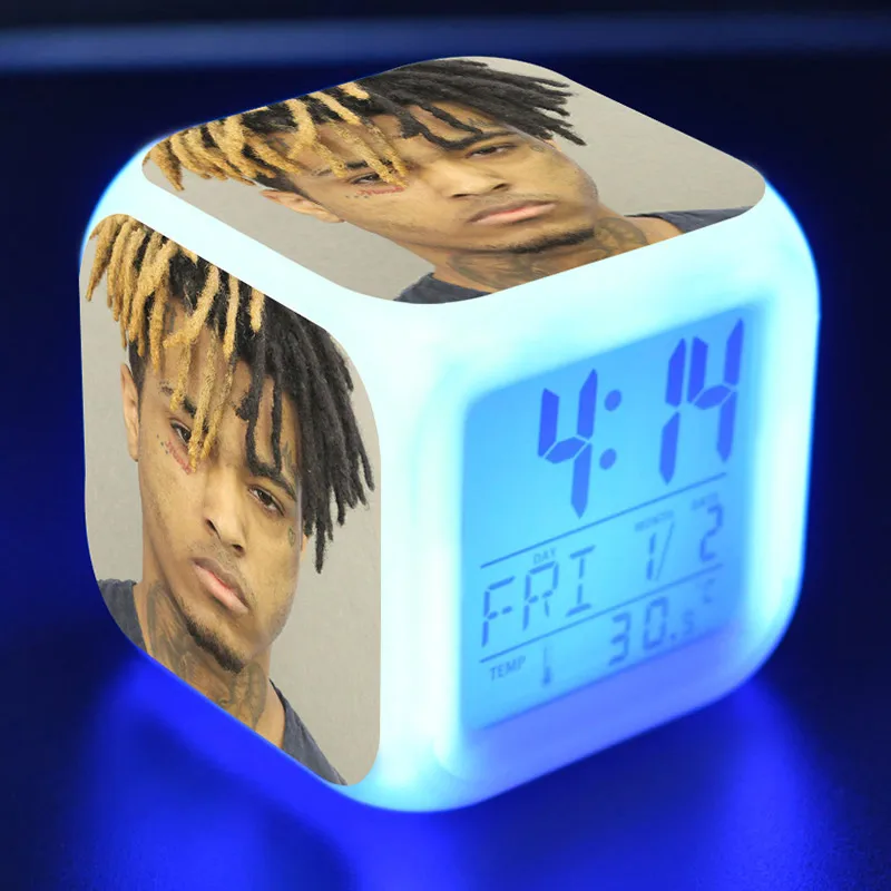 Светодиодный Будильник с цветным сенсорным свесветильник фигурка XXXTentacion