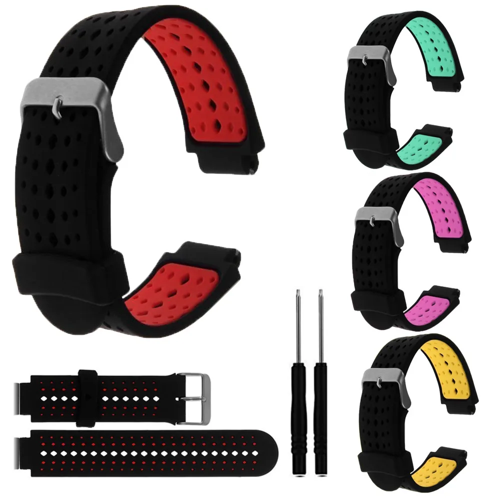 Ремешок для часов Garmin Forerunner 230/235/630 мягкий силиконовый сменный ремешок спортивный