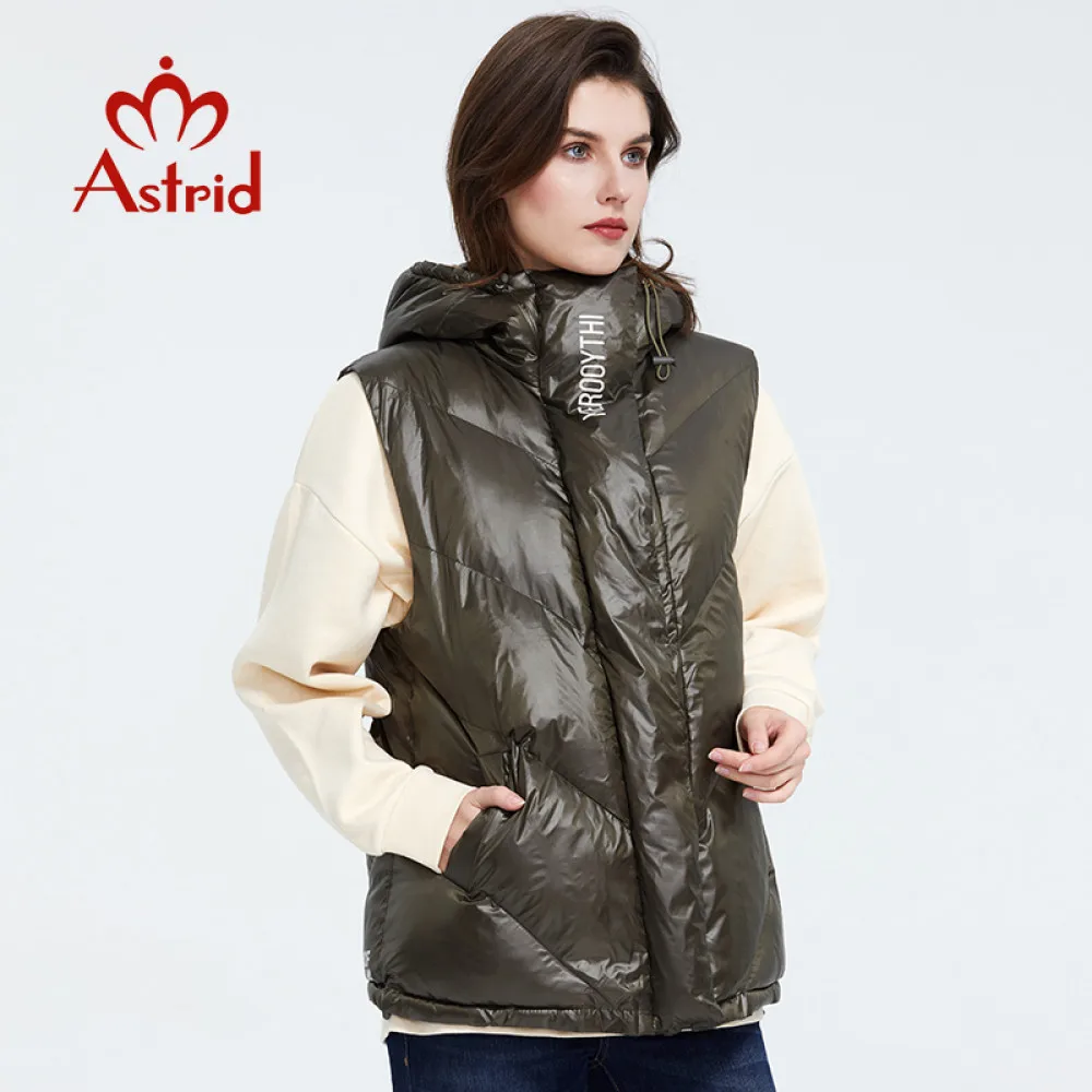 Astrid 2020 весна осень Женская парка без рукавов пальто теплая куртка женская