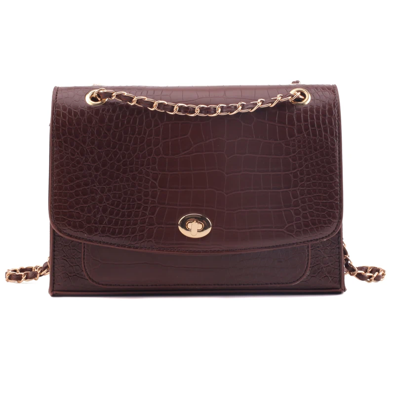 

Stone pattern Vintage Crossbody bag 2021 New High Quality PU leather Women's Designer Handbag Lock Chain Shoulder Messenger Bag