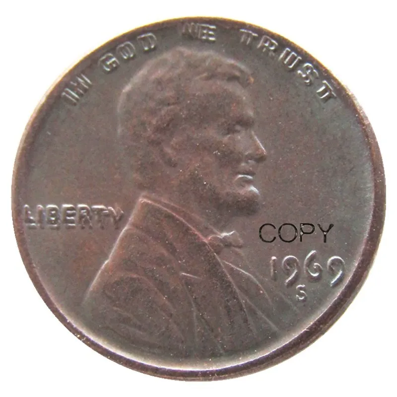 

US One Cent 1969s Copy Coins