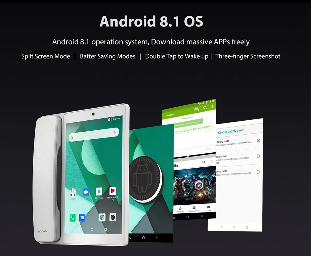 POPTEL V9 8,0 ''мобильный телефон 2 Гб ОЗУ 16 Гб ПЗУ видео телефон 5Мп сотовый телефон Android 8,1 SC9832E OTA OTG 4G 1800 мАч смартфон