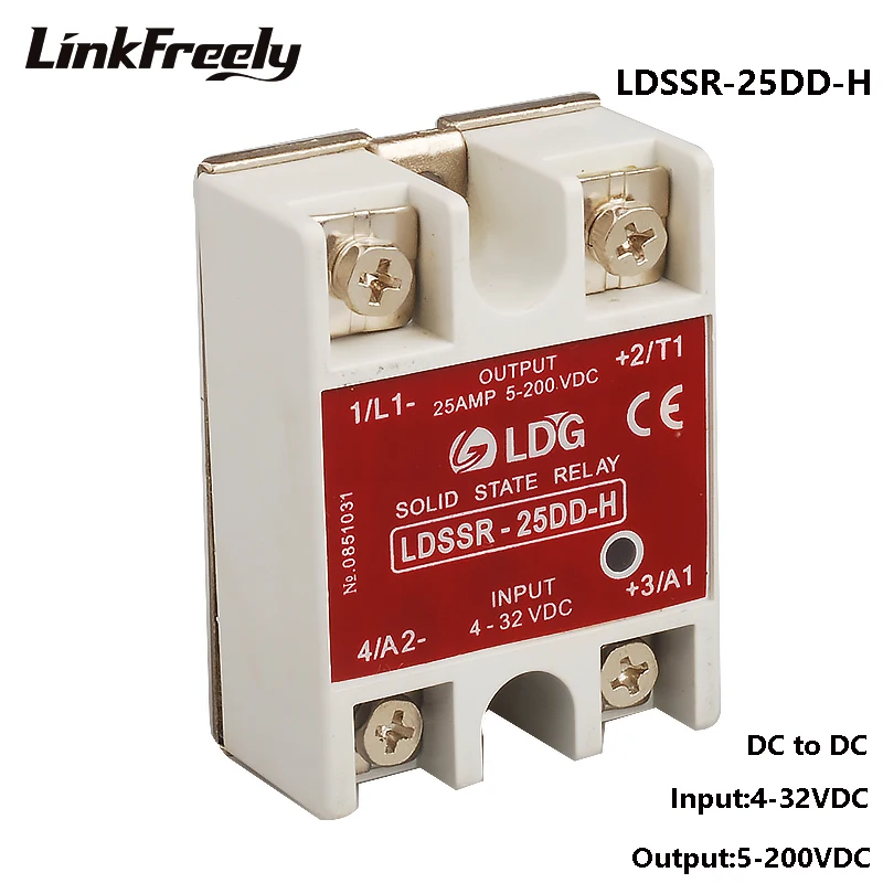 Однофазное твердотельное реле постоянного тока 5 в пост. Тока 12 В 24 10 А 25 40 1/25DD-H/40DD-H