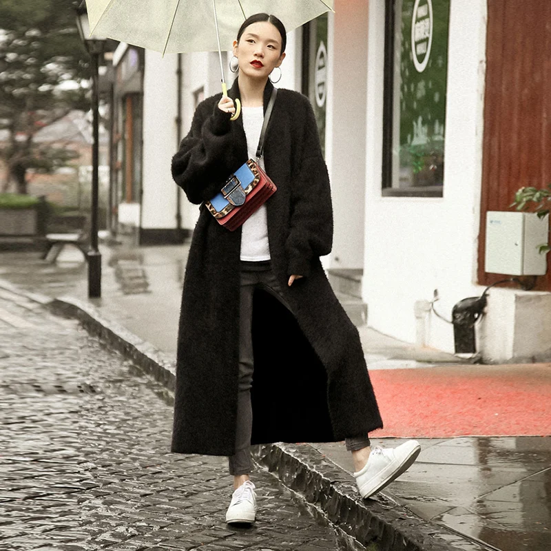 Chicever 2017 Зимний вязаный женский свитер для Для женщин рукав &quotлетучая мышь&quot