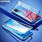 Магнитный чехол для Oppo Reno 5 Pro, Realme C11, 7 Pro, Reno 4 Lite, 4F, Reno4, Find x3 Pro, двусторонний, из закаленного стекла