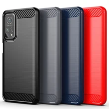 For Xiaomi Mi 10T Pro 5G Case Cover Shockproof Bumper Soft Carbon Fiber Back Cover Mi 10 T Pro Phone Case For Xiaomi Mi 10T Pro