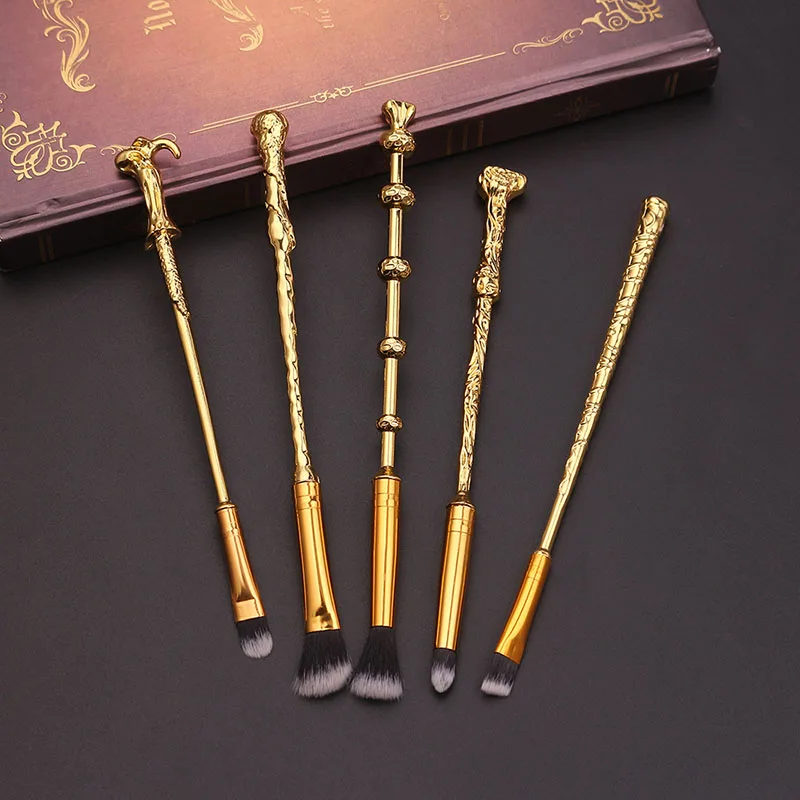 5 шт./компл. Гарри волшебные палочки Форма кисти для макияжа Набор теней век Кисть