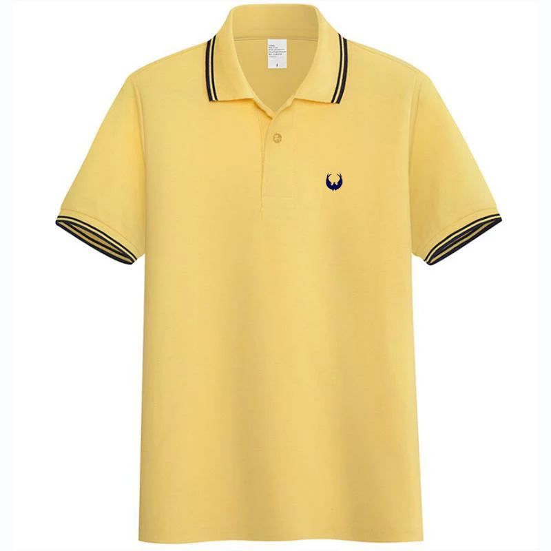 Рубашка-поло мужская с воротником Повседневная модная сорочка короткими