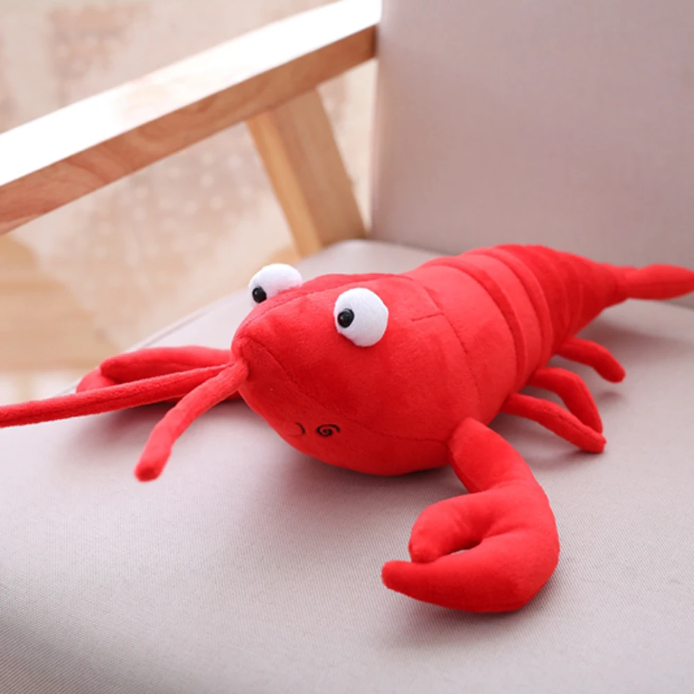Кавайная имитация лобстера плюшевая игрушка подушка мягкие плюшевые животные