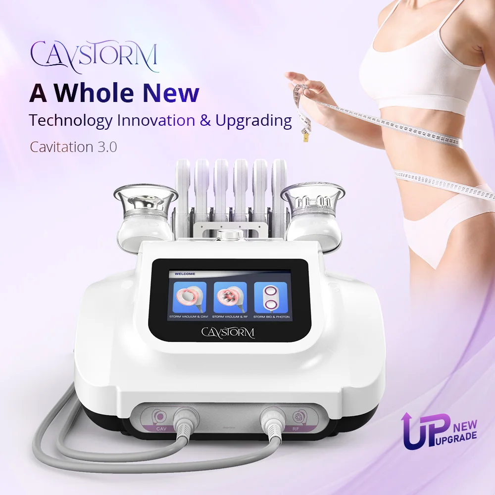 

CaVstorm 40K Ultrasonic Cavitation 3.0 Slim Microcurrent RF Vacuum Machine