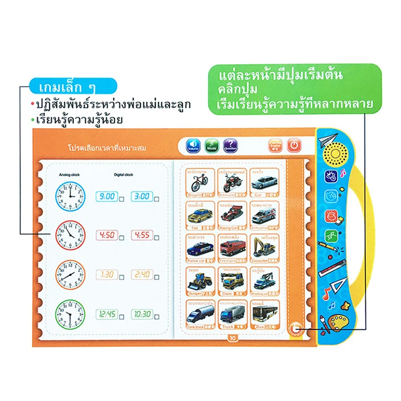 Устройство для чтения на английском/тайском/китайском языках Детская обучающая