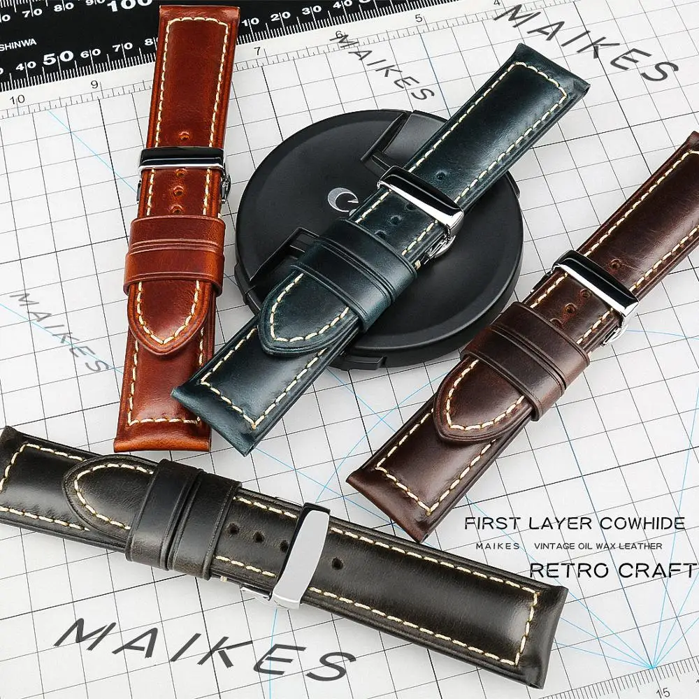 fashion unisex calf leather watch strap 18mm 19mm 20mm 22mm 24mm 26mm watch bands for tissot samsung amazfit watchband bracelet free global shipping