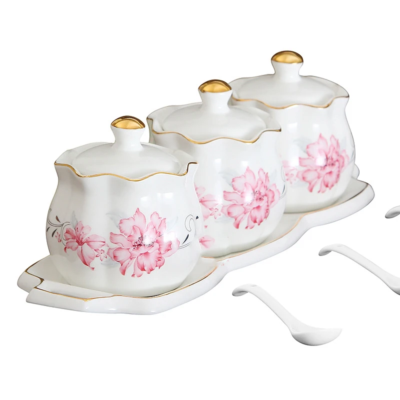 

Керамика Набор банок для приправ домашний мини швейная машина Европейским Комбинации приправа коробка с крышкой Специальная праздничная н...