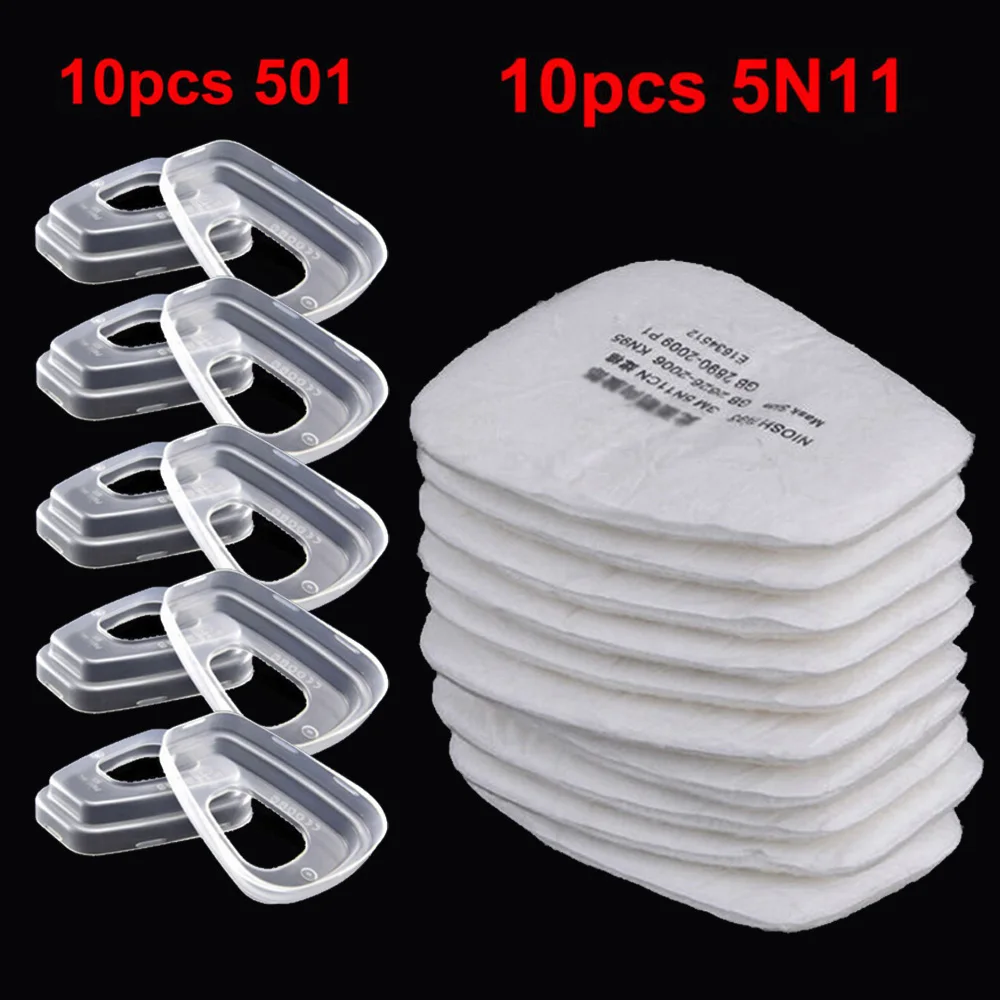 20PCS 5N11 Filters For 6200/7502/6800 Cover And 501 Filter Containers Set Unisex Mouth Muffle Allergy | Инструменты