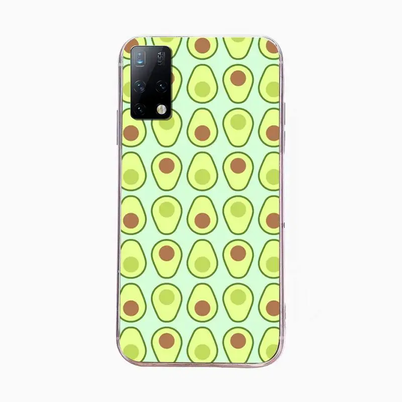

Luxury Cartoon Fruit Avocado Phone Case For Samsung S4 S5 S6 S7 S7Edge S8 S9 S10 E Plus S20Fe lite Cover Fundas Coque