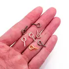 200 шт.лот маленькие крошечные мини-штифты Eyepins Крючки Петли винтовые застежки крючки для изготовления ювелирных изделий своими руками аксессуары