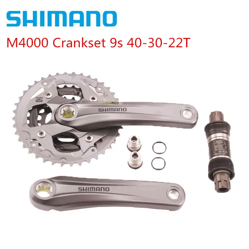 Передняя цепь SHIMANO Acera FC M4000 3x9 скоростей 170 мм 22/30/40 т с восьмиядерным процессором