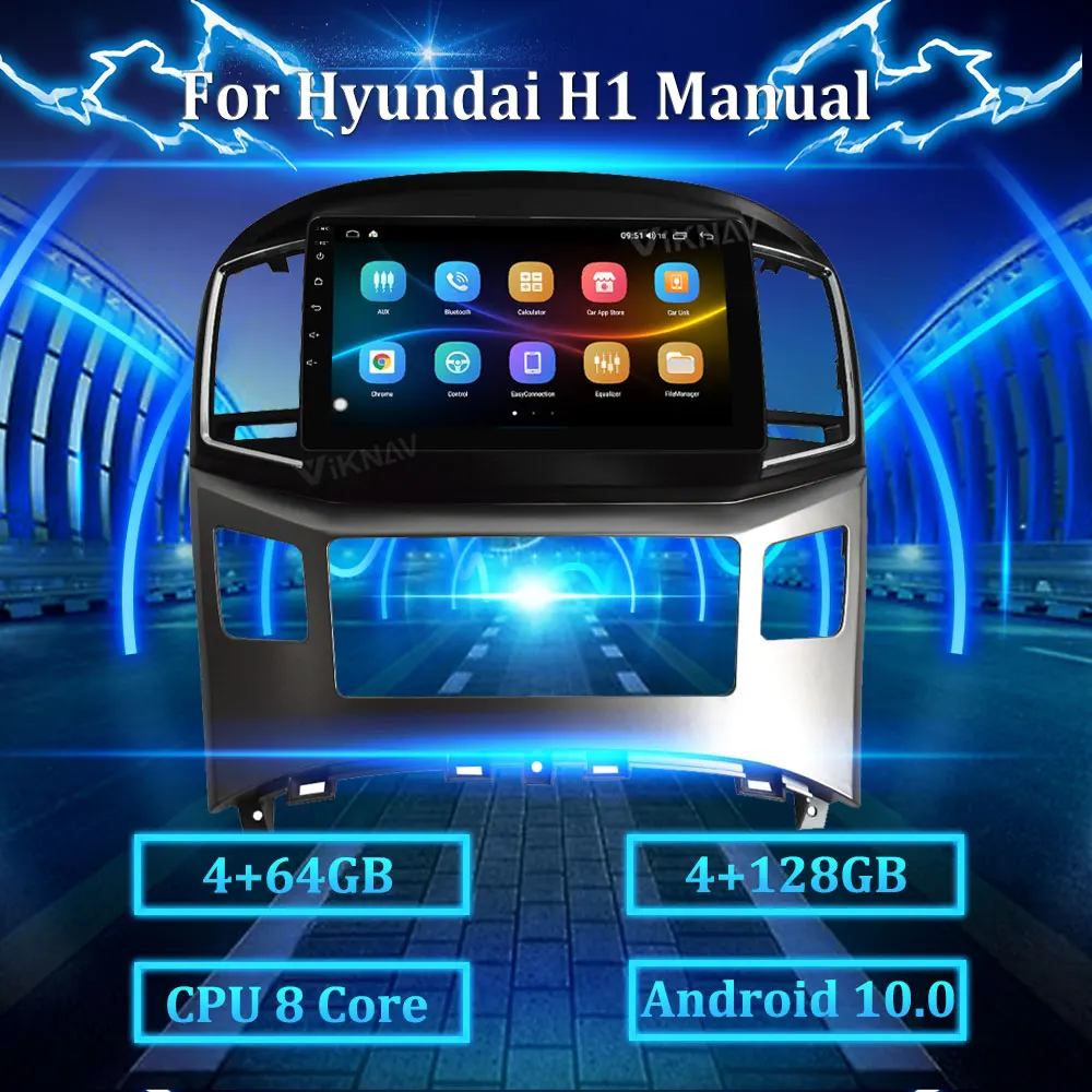

2Din 128g Car Radio Multimedia Video Player Navigation GPS Android auto streo For Hyundai H1 manual 2011 2012 2012 2013 2014