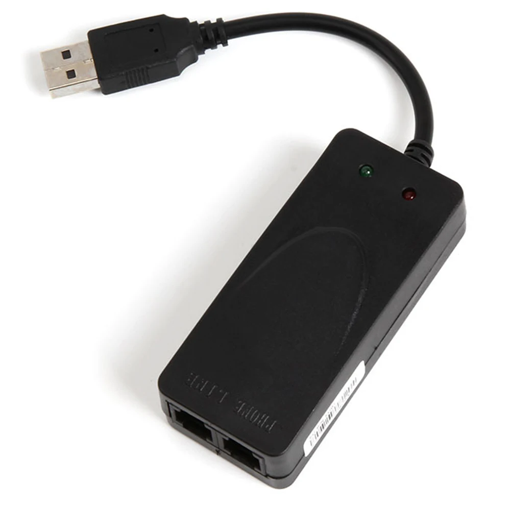 Телефонный факс двухпортовый адаптер для передачи данных 56 K внешний