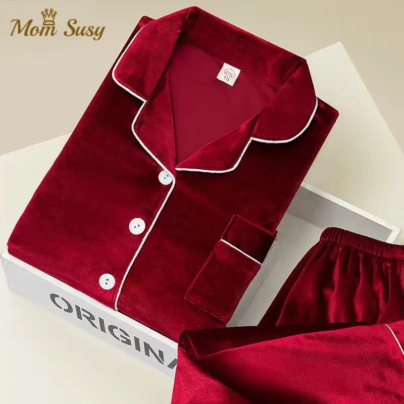 Пижамные комплекты для маленьких мальчиков и девочек 2 предмета зимние