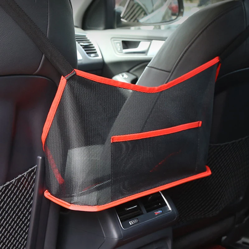 

Car Net Pocket Handbag Holder Car Seat Storage Between Seat Storage Pet Net Barrier Dog Net Barrier Auto Interior Accessories