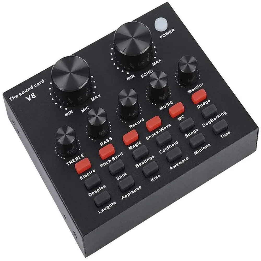 

V8 external USB sound card Karaoke Microphone BM 800 Webcast Personal Entertainment Streamer Live Broadcast For BM800 Mikrofon