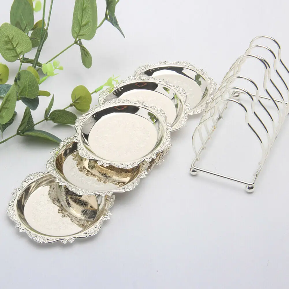 7 шт. металлическая сервировочная тарелка Комплект полок вечерние фрукты еда