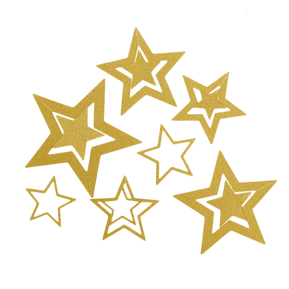 7 шт. Звезда стиль подвесной полой бумаги звезда гирлянда цепочка для праздника