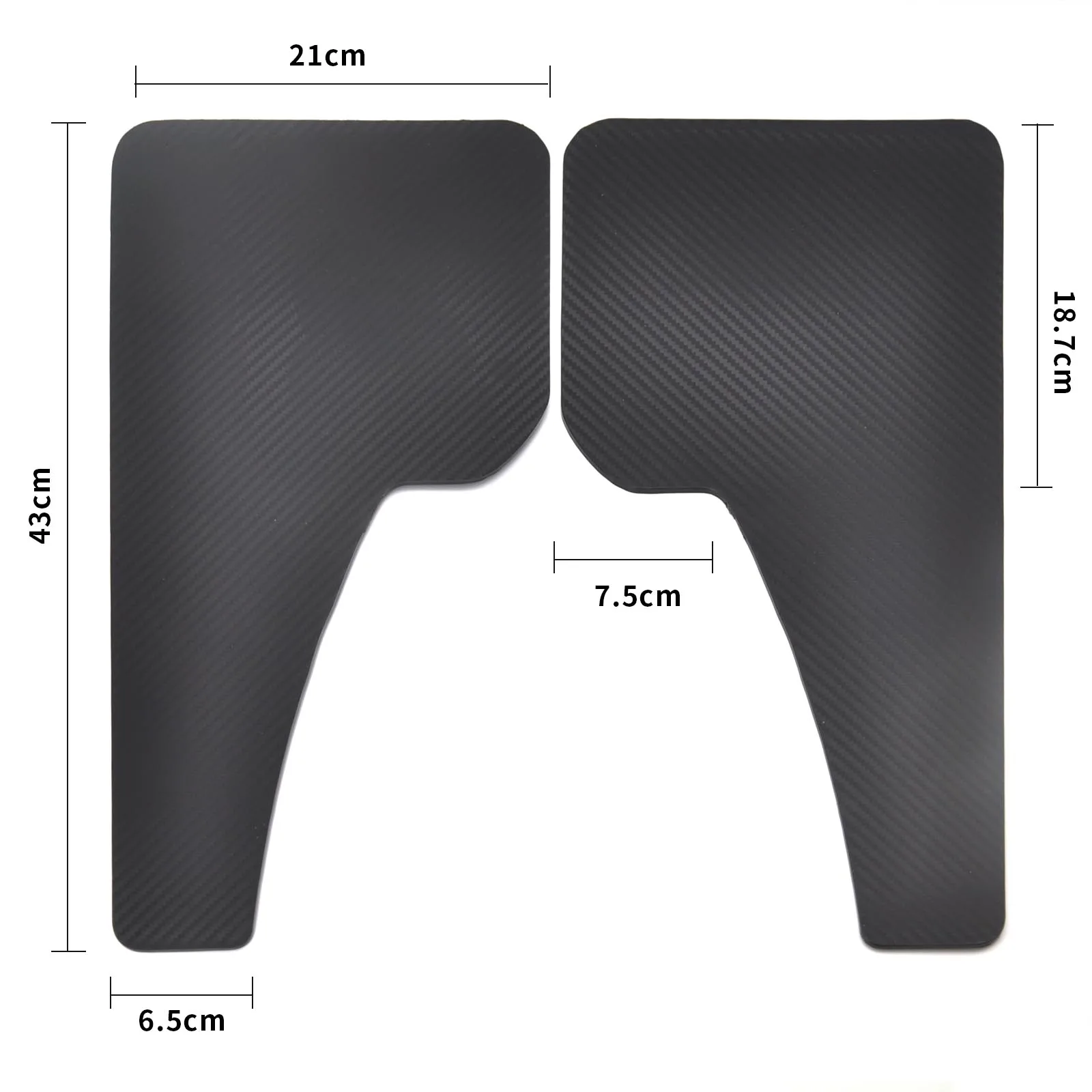 Набор брызговиков из углеродного волокна универсальные брызговики для