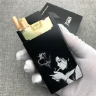 Леопардовой раскраски, Somking девушка алюминиевый сплав сигареты чехол Коробки ультра тонкий сигареты коробки лазерной гравировкой Diy свою фотографию подарок