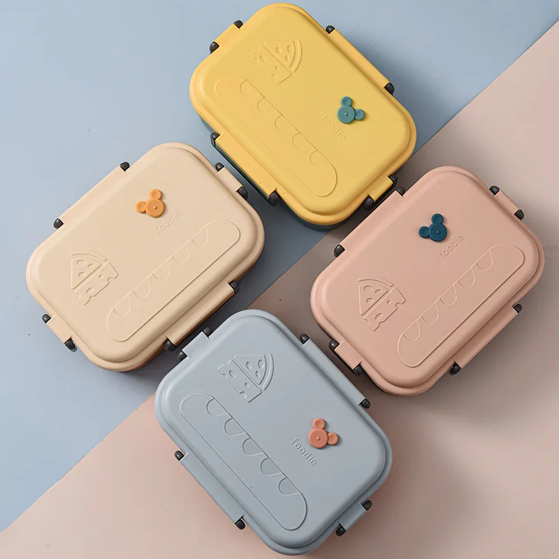 

Ланчбокс из нержавеющей стали, 1,2 л, коробка Bento для детей, офисных работников, 2 отделения, разогреваемый Ланчбокс Microwae, контейнер для хранен...