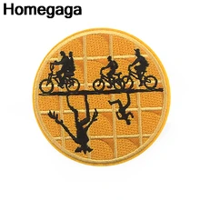 Homegaga мультфильм круглая нашивка железа на патчи Одежда