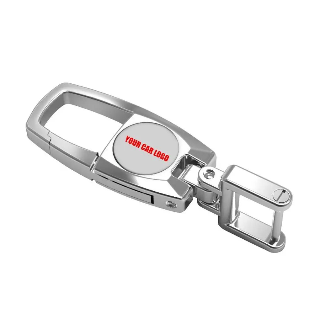 Модный металлический брелок с логотипом автомобиля для ключей Honda Audi VW Benz Ford