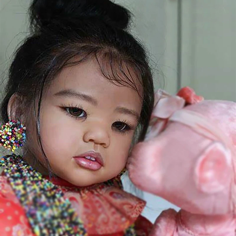 Кукла реборн 28 дюймов популярный детский комплект с телом и глазами мягкая на